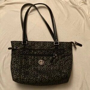 Giani Bernini Black and Silver Bag